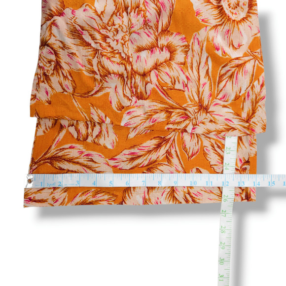 Band of the Free Arizona Floral Wide-Leg Palazzo Pants XS Gold Pink NWT - Picture 11 of 12